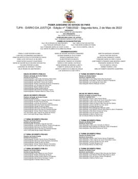 TJPA - Diário da Justiça - Edição nº 7360-2022