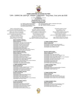 TJPA - Diário da Justiça - Edição nº 8089-2025