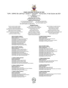 TJPA - Diário da Justiça - Edição nº 7245-2021