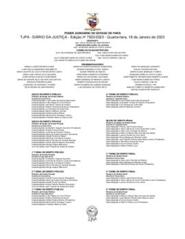 TJPA - Diário da Justiça - Edição nº 7520-2023