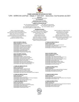 TJPA - Diário da Justiça - Edição nº 7257-2021
