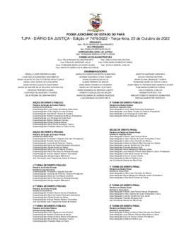 TJPA - Diário da Justiça - Edição nº 7479-2022