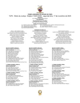 TJPA - Diário da Justiça - Edição nº 8201-2025