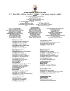TJPA - Diário da Justiça - Edição nº 7809-2024