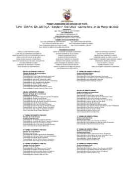 TJPA - Diário da Justiça - Edição nº 7337-2022