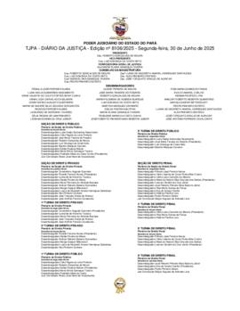 TJPA - Diário da Justiça - Edição nº 8106-2025