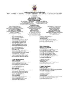 TJPA - Diário da Justiça - Edição nº 7285-2021