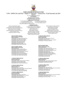TJPA - Diário da Justiça - Edição nº 7283-2021