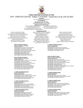TJPA - Diário da Justiça - Edição nº 7415-2022